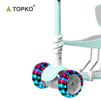 Trottinette pour enfants TOPKO, adaptée aux enfants de 1 à 8 ans, avec mode 5-en-1, pédale et trois roues
