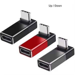 New 90 Độ <span class=keywords><strong>USB</strong></span> C Nam Để Nữ <span class=keywords><strong>Adapter</strong></span> 40Gbps 240W Right Angle <span class=keywords><strong>USB</strong></span> Loại C <span class=keywords><strong>Adapter</strong></span> Với Hỗ Trợ 4K 8K @ 60Hz Video Và Âm Thanh - Product Image 1