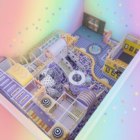 200 300 Equipo de patio interior con temática colorida Seguro y divertido para que los niños participen en actividades dulces