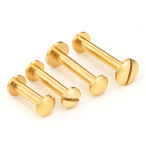 Offres Spéciales laiton cuivre mâle à femelle tête fendue livre reliure poste <span class=keywords><strong>rivet</strong></span> chicago vis de fournisseur fiable - Product Image 1
