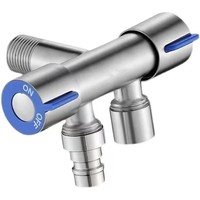 Nouvelle arrivée : pulvérisateur de toilette, design moderne et simple, robinet de machine à laver mural, séparateur 1 entrée 2 sorties, adaptateur double sortie
