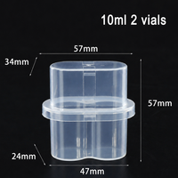 Boîtes en plastique transparent de 3 ml/10 ml (lot de 10) pour flacons, avec logo personnalisé, pour poudre lyophilisée, vaccins et peptides – Vente en gros
