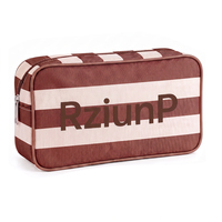 Sac de rangement de voyage à fermeture éclair LZ Manufacturer en toile pour cosmétiques et tuiles de Mahjong américaines