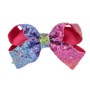 Nuevo Pasador de Pelo con Lazo de Lentejuelas de 12 cm, Estilo Europeo y Americano, para Bebés y Niños - Adorable Diadema con Lazo <span class=keywords><strong>JOJO</strong></span> - Product Image 5