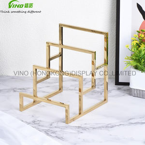 Soporte de embrague de Metal dorado de 3 capas, estante de exhibición de billetera vertical para el hogar, tienda minorista, suministros, exhibición de encimera - Product Image 3