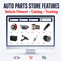 Développement de site web Shopify personnalisé pour pièces automobiles, compatible web et mobile, avec filtres de véhicules et catalogue de pièces LionCreate