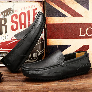 Chaussures <span class=keywords><strong>Bateau</strong></span> en Cuir Décontractées de <span class=keywords><strong>Style</strong></span> Simple pour Hommes 2028 - Product Image 5