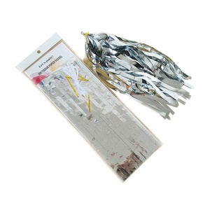 Christmas Birthday Wedding Party Decoration Strips Tissue Hanging Banner Decor Colorful Golden Paper and Foil <strong>Tassel</strong> for <strong>Balloon</strong> - Product Image 4