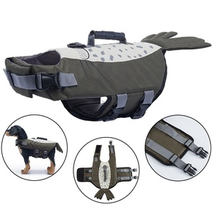 Giubbotto di salvataggio di lusso per cani, bestseller transfrontaliero, in tessuto Oxford, per cani di taglia media e grande, leggero, regolabile, ad alta galleggiabilità - Product Image 2