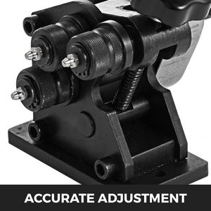 DB vente en gros Portable manivelle anneau rouleau cintreuse 3in anneau taille 1/4in acier 1 "x3/16" capacité en acier plat pour barres plates en acier - Product Image 3