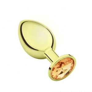 Горячая Распродажа розовый Золотой пистолет металлическая Анальная пробка стимуляция киски секс-игрушки для лесбиянок и мужчин - Product Image 2