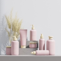 Ensemble d'emballages cosmétiques en PET recyclé pour lotions et sérums : flacons et pots de 30ML, 50ML, 100ML, 120ML, 150ML