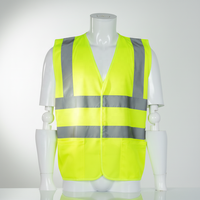 Veste de sécurité réfléchissante en polyester haute visibilité pour moto, vêtements de travail sécurisés pour la sécurité routière, vente en gros