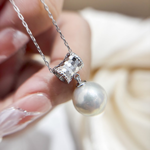 31482 Accessoires de perles DIY, pendentif en argent S925, support vide, collier or/argent avec composants de bijoux en barre de 10-13 mm - Product Image 1