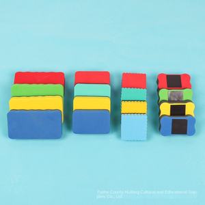 Usine en gros créatif dessin animé tableau noir feutre tissu couleur une génération cheveux gomme tableau blanc gomme EVA magnétique - Product Image 1