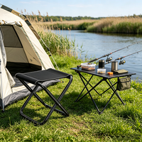 Chaise de plage pliable portable en acier léger pour la randonnée, le pique-nique, les voyages et la pêche
