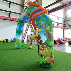 Arco inflable WINSUN para fiestas temáticas de la selva, entrada de PVC con certificación CE, logotipo personalizado para cumpleaños infantiles, decoración exterior con temática de zoológico. - Product Image 5