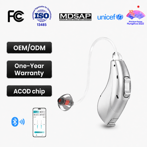 AcoSound - Audífonos Inalámbricos RIC-M de 8 Canales con Bluetooth, Diseño Moderno, Amplificadores de Sonido, Dispositivo Médico para <span class=keywords><strong>el</strong></span> Cuidado de la Salud - Product Image 1