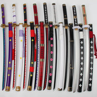 Épée Roronoa Zoro épée ensemble fait à la main en bambou Katana japonais épée accessoires
