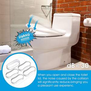 Coussin de siège de toilette en gel PU de haute qualité, économique et amélioré, avec pare-chocs pour s'asseoir, protection de l'anneau de siège de toilette - Product Image 2