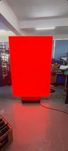 Indoor Foldable LED Display Red Floor <b>Stand</b> 3-Fold Design Shopping Mall Use - Product Image 3