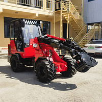 Chargeuse télescopique compacte de 2 tonnes, chargeuse sur pneus pour la construction et l'aménagement paysager
