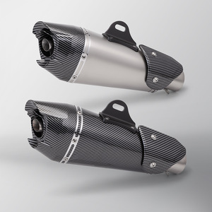 Tubo de <span class=keywords><strong>Escape</strong></span> Universal para Motocicleta de 51 mm, Silenciador AT2 para Moto, para ZX6R R1 R3 Ninja250 MT09 MT07 <span class=keywords><strong>Z900</strong></span> - Product Image 1