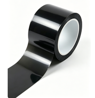 Film en polyester PET noir opaque, film isolant bloquant la lumière, qualité industrielle, traité au Corona, pour ordinateur, téléphone portable, module de batterie