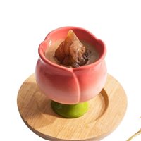 Charmantes tasses en céramique inspirées des tulipes de couleur personnalisée sans poignée tasse florale de décor à la maison parfaite pour les moments de café et de thé