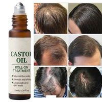 Huile de ricin pour le soin du cuir chevelu, roll-on, nourrit les racines des cheveux, améliore la densité des cheveux, revitalise le cuir chevelu, traitement roll-on à l'huile de ricin