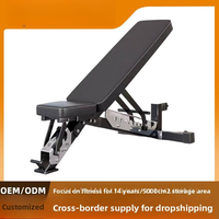 Banc de fitness multifonctionnel en métal pliable et réglable pour haltères, presse à pectoraux, sit-ups et exercices Flying Bird