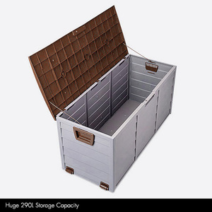 Big Capacity Home Use <strong>Brown</strong> Plastic Deck <strong>Storage</strong> <strong>Box</strong> - Product Image 5
