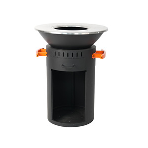 Vertical Wood Burning Stove Outdoor Barbecue Grill Garden Chimenea Firewood Powered Multiple Sizes Durable - Product Image 3