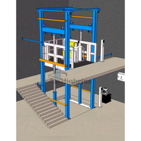 2-15m Außen- und Innen-Kleinlastenaufzug Hydraulischer Warenlift Fracht-Aufzug Vertikaler Lastenaufzug