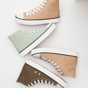 2024 Spring Autumn Classic High Top Skateboarding Shoes Custom Logo Sneakers Canvas Casual Shoe for <strong>Men</strong> Wholesale Factory Price - Product Image 4
