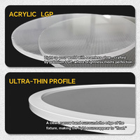 Lustre suspendu LED moderne à profil fin UL DLC, à éclairage direct et indirect, 5 CCT, pour l'hôtellerie commerciale