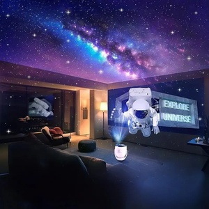 Lámpara de Proyección LED 3D Creativa con Diseño de Cielo Estrellado, Altavoz con Luz Nocturna de Alta Gama, Control Remoto, Proyector de Estrellas Romántico para Regalo - Product Image 1
