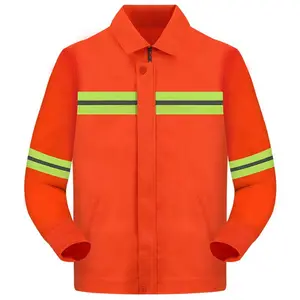 Men's Women's Long-Sleeved Reflective Workwear Spring Autumn Traffic Road Administration Uniform Set Environmental Sanitation