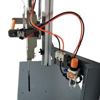 Machine d'agrafage automatique pneumatique industrielle pour métaux, cartons et bois, avec moteur à pompe PLC et système d'aiguilles variables, sans agrafes élastiques
