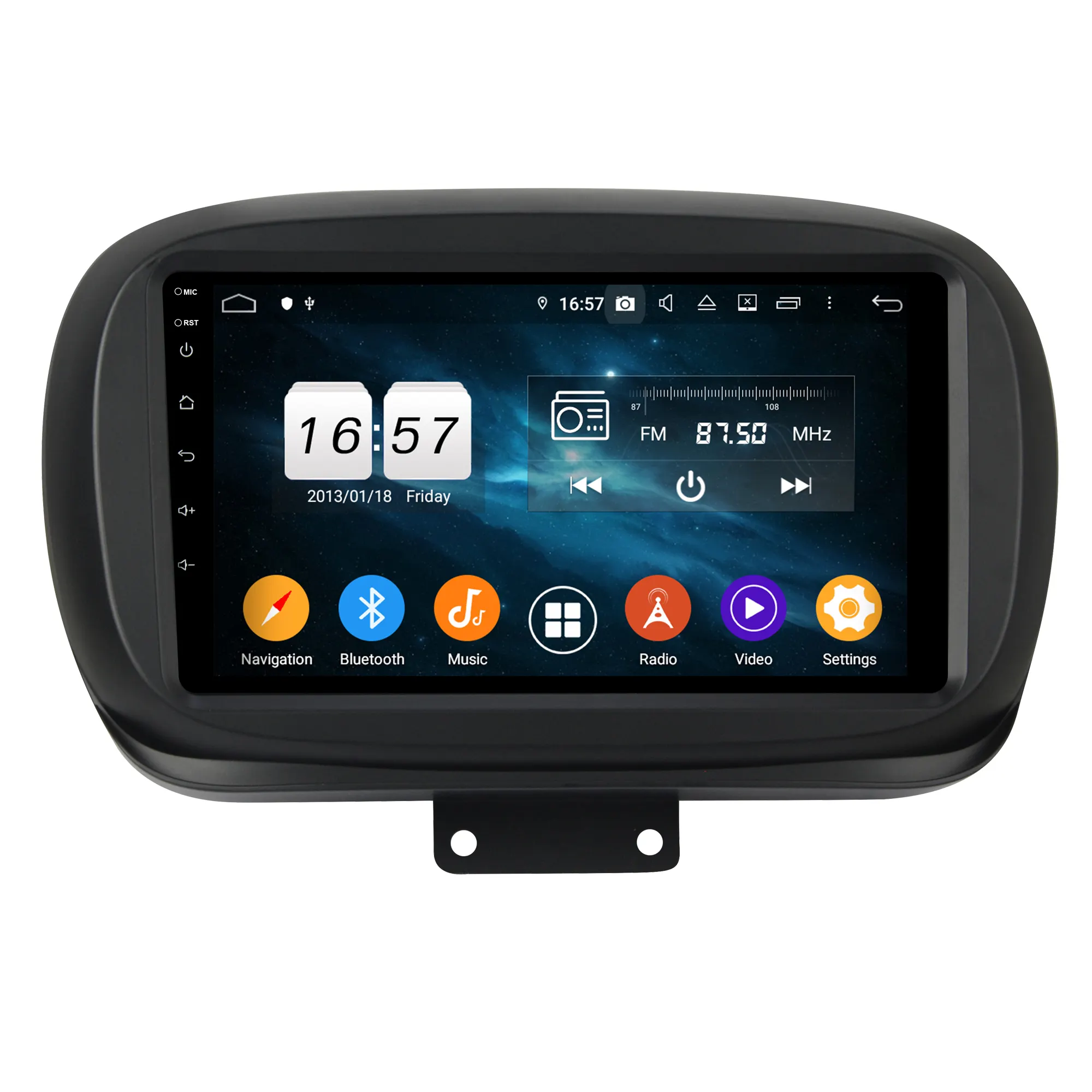 KD-9060 Radio Mobil Android 9.0 Layar Sentuh, Pemutar Dvd Mobil Audio Dsp untuk Fiat 500X 2014-2019
