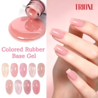 Base de vernis à ongles en caoutchouc naturel rose, sans HEMA, 5 en 1, gel UV LED pour renforcer les ongles, marque privée, OEM pour salon