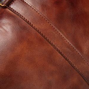 Sac de voyage vintage pour homme en cuir véritable, sac de sport, grande capacité, multifonctionnel, sac de voyage à bandoulière, sac de sport - Product Image 3