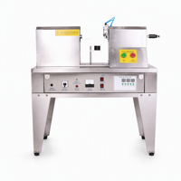 Scelleuse pneumatique à ultrasons semi-automatique pour tubes en plastique, idéale pour les bocaux de boissons, d'onguents, de pâtes dentaires et les emballages en bois