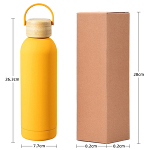 Bouteille d'eau isolée à double paroi personnalisée de 500ml 1000ml <span class=keywords><strong>Thermos</strong></span> en acier inoxydable à revêtement en caoutchouc mat pour le sport et les voyages en plein air - Product Image 6