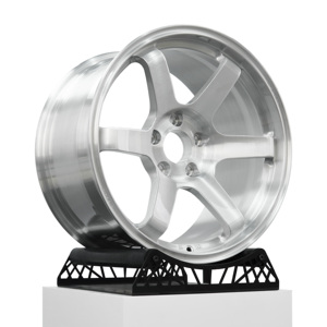 ล้อแม็กซ์ KE Brushed Silver <span class=keywords><strong>TE37</strong></span> Forged Monoblock ขนาด 17 18 19 20 21 22 นิ้ว สำหรับรถยนต์นั่งส่วนบุคคล  5 รู 5x120 5 ก้าน สำหรับรถแข่งโตโยต้า - Product Image 3