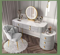 Mini coiffeuse nordique moderne à éclairage LED Design de luxe simple inspiré du réseau rouge pour chambre à coucher salon pour hôtels salles de bain