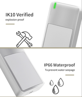 Lector de Tarjetas de Proximidad Secueky X2-RX IK10 de Metal con Precio de Fábrica, Lector Wiegand de 125KHz EM y 13.56MHz Mifare RFID para Control de Acceso