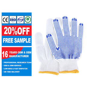 Guantes SunnyHope de algodón blanco con forro de nailon, tamaño XL, aplicación protectora para construcción, trabajo industrial, conducción - Product Image 5