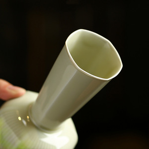 Beixitang Yaozhou Kiln Moon Flower <b>Vase</b> <b>Ceramic</b> Tabletop <b>Vase</b> For Dried Flowers Tea Room Decoration Hydroponic Container - Product Image 2