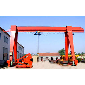 رافعة جسرية متحركة محمولة للاستخدام الخارجي مثبتة على السكك الحديدية بسعة 5 طن و10 طن و20 طن و25 طن مع رافعة كهربائية - Product Image 3